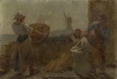 Histoire du blé; Le Criblage by Paul Albert Baudouin — digital art print download
