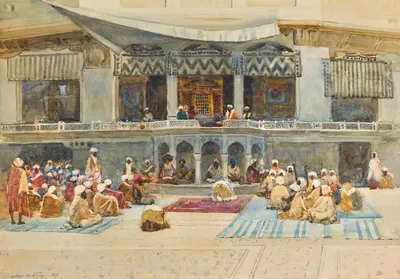 Фигуры перед мечетью by Роберт Уир Аллан, 1891 — digital art print download
