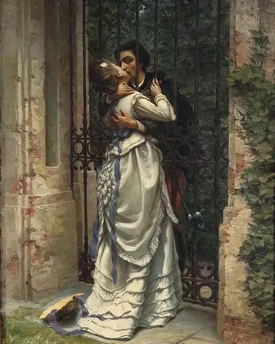 Поцелуй by Сильвио Алласон, 1910 — digital art print download