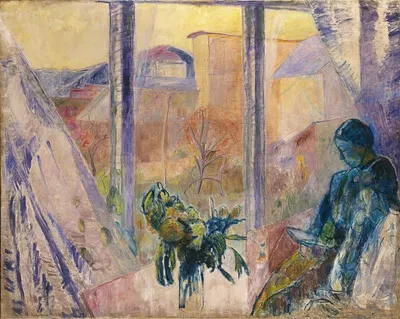 Гудрун и Агнесса у окна by Торвальд Эрихсен, 1918 — digital art print download