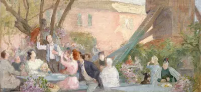 Тост by Виктор Марек, 1893 — digital art print download