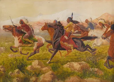 Гонка с паровозом by Уильям де ла Монтень Кэри — digital art print download