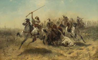Нападение by Адольф Шрайер, 1869 — digital art print download