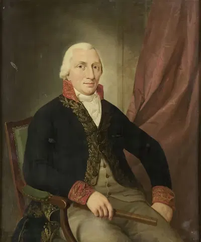 Portrait of Albertus Henricus Wiese, Governor-General of the Dutch East Indies by Adriaan de Lelie, 1805 - 1810 — digital…