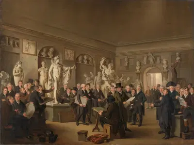 Скульптурная галерея общества Феликс Меритис by Адриан де Лели, 1806 - 1809 — digital art print download