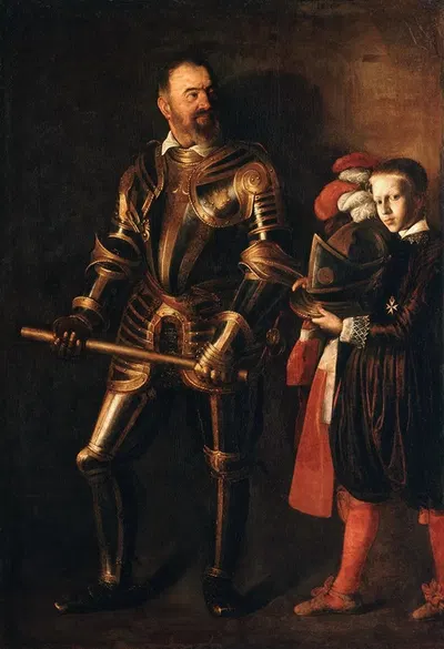 Alof de Wignacourt by Caravaggio, 1608 — digital art print download