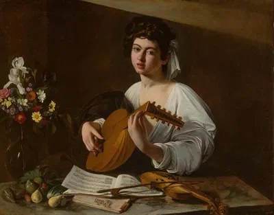 The Lute Player by Caravaggio — digital art print download