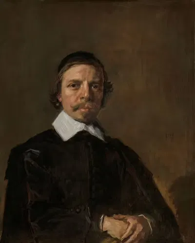 Portrait of a Man, possibly a Clergyman by Frans Hals — digital art print download
