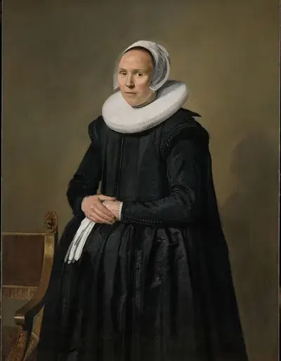 Portrait of Feyntje van Steenkiste by Frans Hals, 1635 — digital art print download