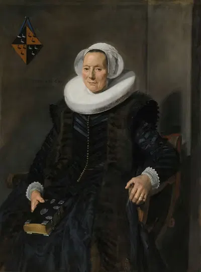 Portrait of Maritge Claesdr Vooght by Frans Hals, 1639 — digital art print download