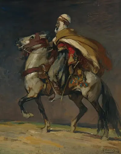 Алжирский всадник by Анри Делёрмо — digital art print download