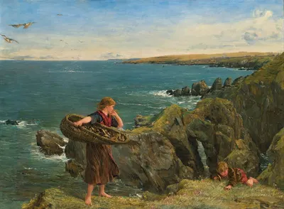 The Mushroom Gatherers by James Clarke Hook — digital art print download