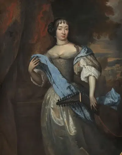 Жанна ле Жийон, жена Иеронима ван Бевернингка by Ян де Баен, 1670 — digital art print download
