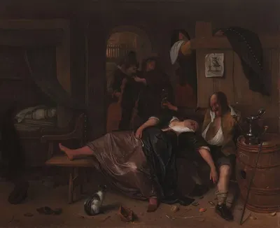 The Drunken Couple by Jan Steen — digital art print download