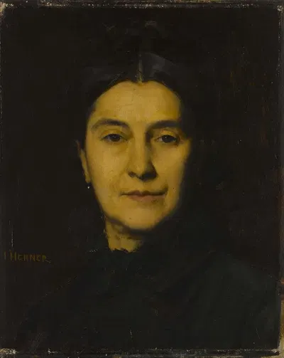 Portrait de Madame Herzog by Jean-Jacques Henner, 1875 — digital art print download