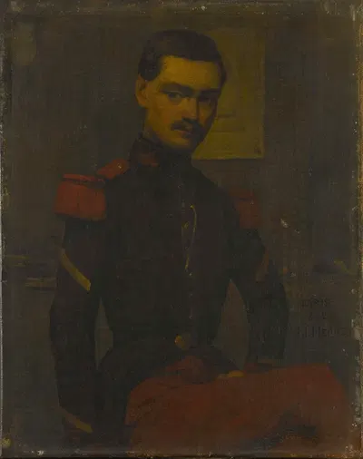Portrait du Sergent Fourrier by Jean-Jacques Henner, 1852 — digital art print download