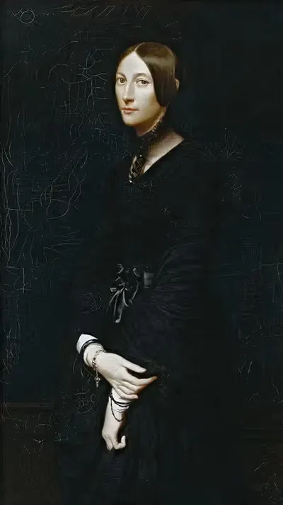 Portrait de Julie Mottez by Victor-Louis Mottez, 1842 — digital art print download
