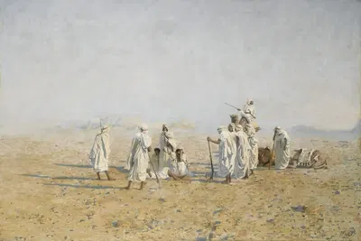 Бедуины в пустыне by Адольф Меккель фон Хемсбах, 1891 — digital art print download