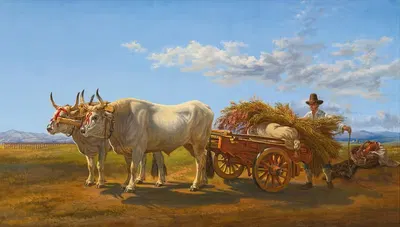 Haymaking by Arthur John Strutt, 1876 — digital art print download