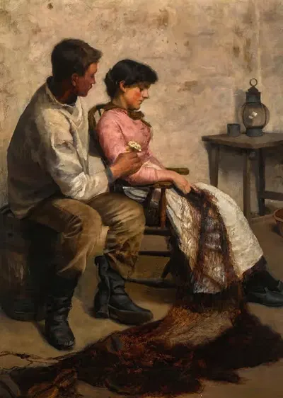 Сватовство by Бенджамин Артур Бейтман, 1887 — digital art print download