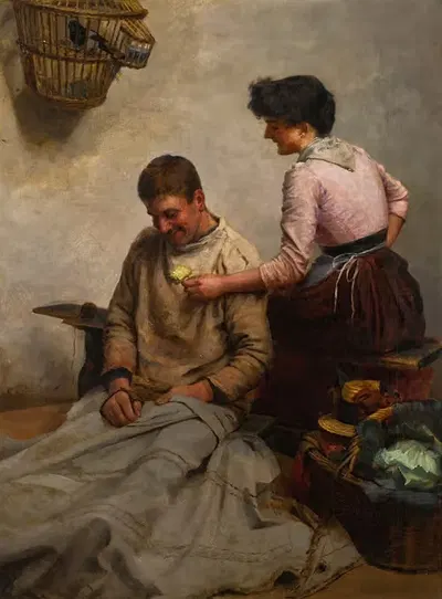 Брак by Бенджамин Артур Бейтман, 1887 — digital art print download