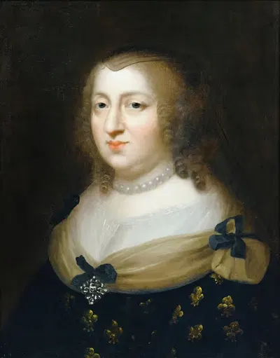 Portrait of Anne d'Autriche by Charles Beaubrun — digital art print download