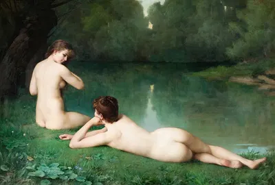 На берегу воды by Эммануэль Беннер, 1887 — digital art print download