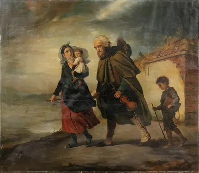 The return of the blind man by François-Joseph Navez, 1832 — digital art print download