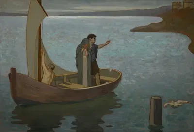 The departure by Frederick Cayley Robinson — digital art print download