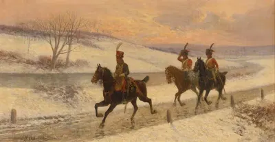Кавалерия Наполеона by Ян Ван Хелминьский — digital art print download