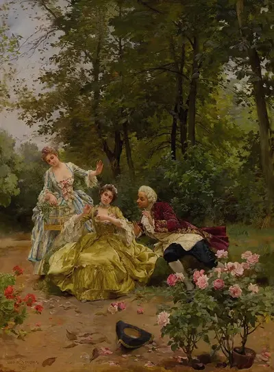 Кормление by Луи Мари Де Шривер, 1899 — digital art print download