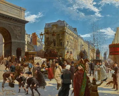 Порт-Сен-Мартен by Манфред Линдеманн-Фроммель, 1891 — digital art print download