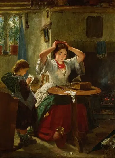 Деревенский туалет by Томас Фейд, 1861 — digital art print download