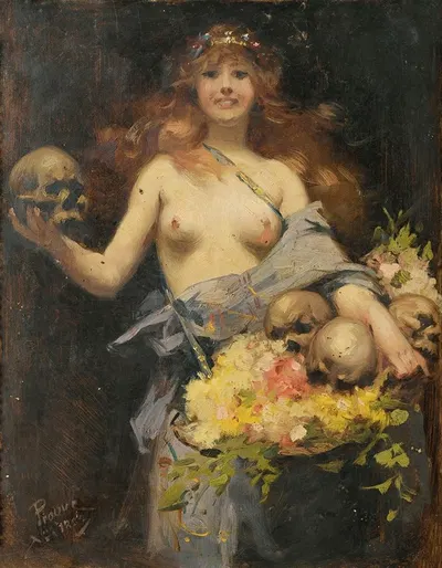 Продавец цветов by Виктор Пруве, 1882 — digital art print download