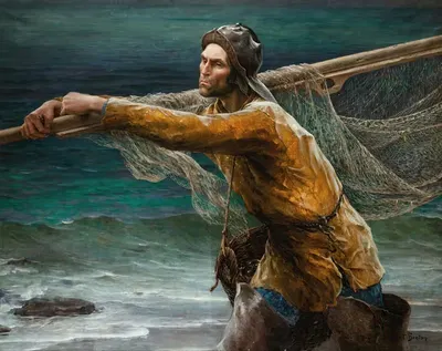 Бретонский моряк by Виржини Демон-Бретон — digital art print download