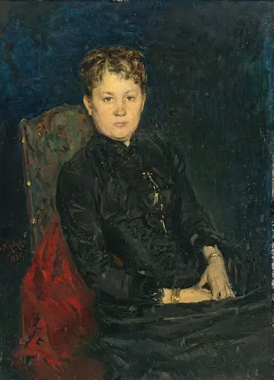 Портрет женщины by Владимир Егорович Маковский, 1886 — digital art print download