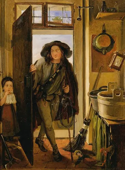 Проволочник на кухне by Адам Бреннер, 1831 — digital art print download