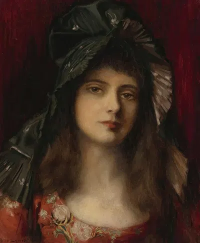 The green bonnet by Albert Lynch — digital art print download