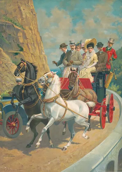 Flustered four-in-hand by Meek Company, 1907 — digital art print download