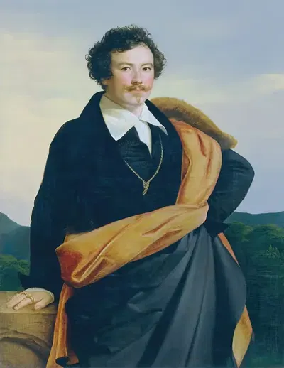 Selbstbildnis by Carl Peter Goebel the Elder, 1819 — digital art print download