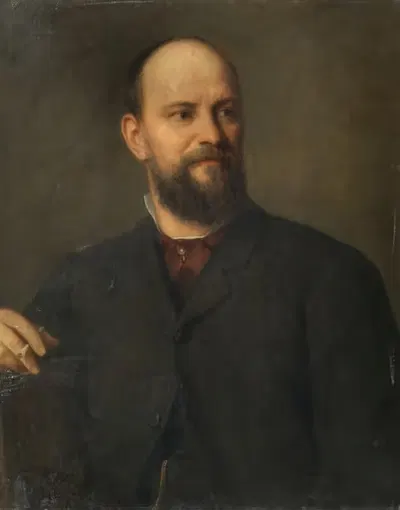 Художник Зигмунд Л'Аллеман by Кристиан Грипенкерл, 1889 — digital art print download