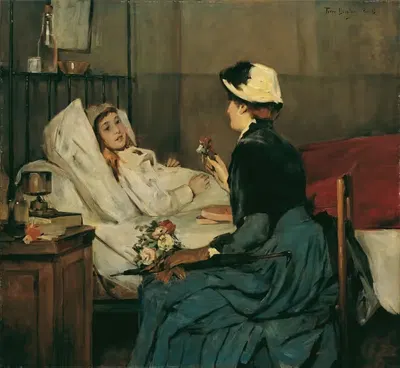 Визит к больному by Ферри Бератон, 1883 — digital art print download