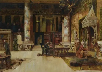 В библиотеке by Фрэнк Лебрун Киркпатрик, 1887 — digital art print download
