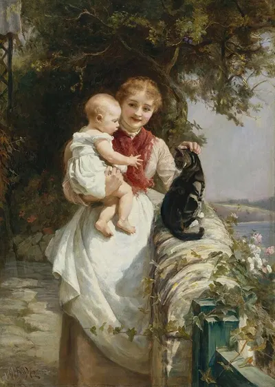 Motherly love by Frederick Morgan — digital art print download