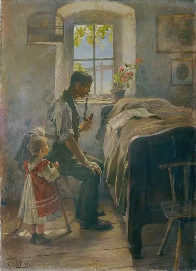 Feierstunde by Gustav August Hessl — digital art print download