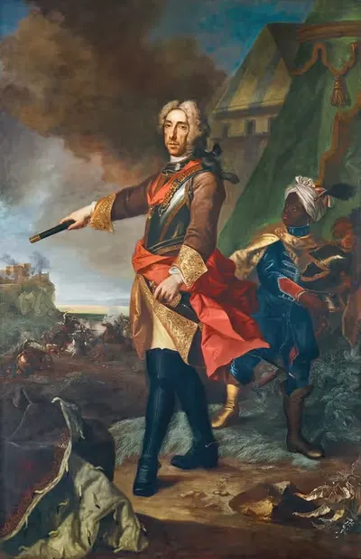 Принц Евгений Савойский в роли полководца by Иоганн Готфрид Ауэрбах, 1725-1730 — digital art print download