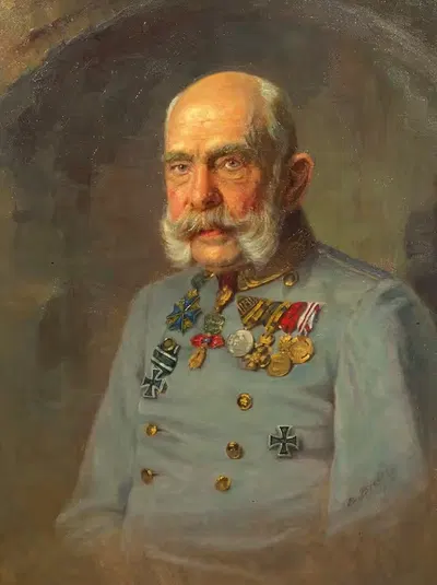 Kaiser Franz Joseph I. in der Dienstuniform eines österreichischen Feldmarschalls by John Quincy Adams, 1916 — digital art…