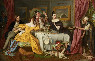 Богатый пьяница by Йозеф Данхаузер, 1836 — digital art print download