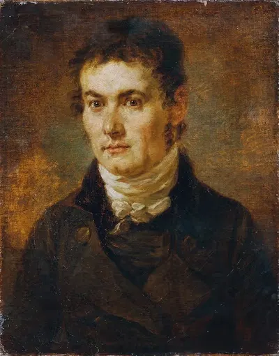 Mann mit weißer Halsbinde by Johann Georg Edlinger, 1800 — digital art print download