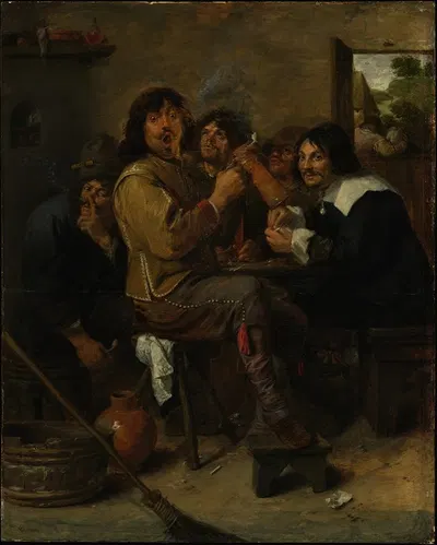 The Smokers by Adriaen Brouwer — digital art print download